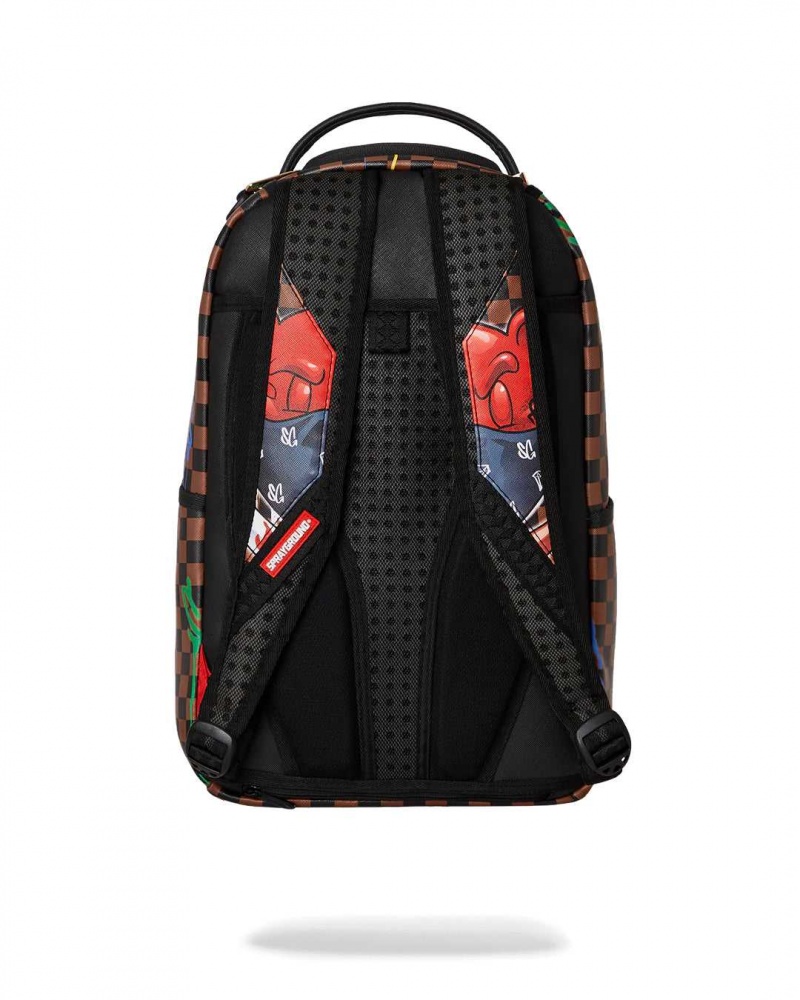 Sprayground Backpack DIABLO VILLAIN BACKPACK Brown | YEZUK8425