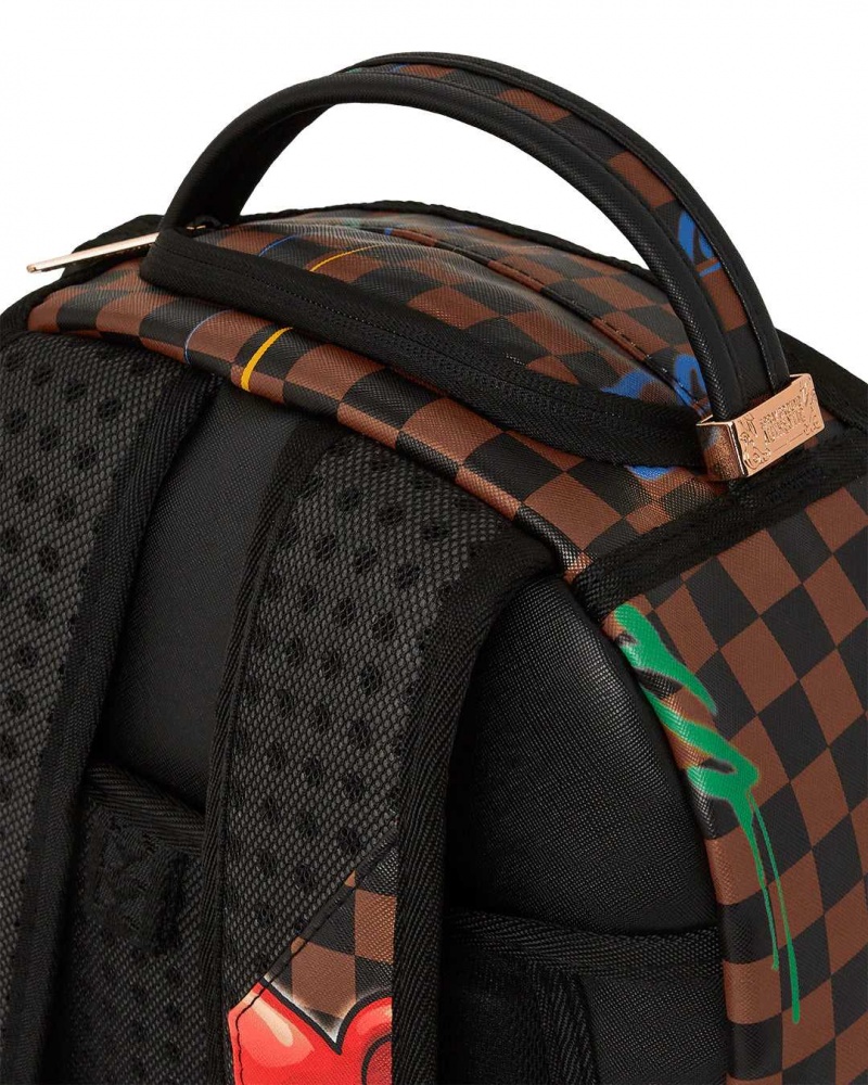 Sprayground Backpack DIABLO VILLAIN BACKPACK Brown | YEZUK8425