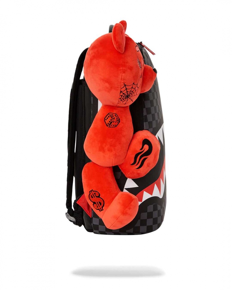 Sprayground Backpack DIABLO BEARHUG BEAR BACKPACK Red | GECLW2156