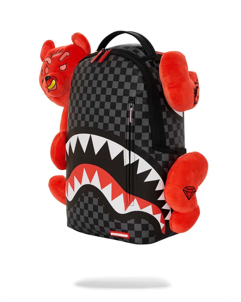 Sprayground Backpack DIABLO BEARHUG BEAR BACKPACK Red | GECLW2156