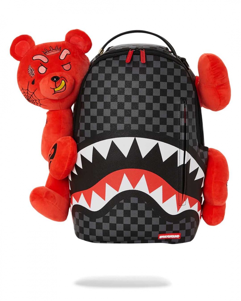 Sprayground Backpack DIABLO BEARHUG BEAR BACKPACK Red | GECLW2156