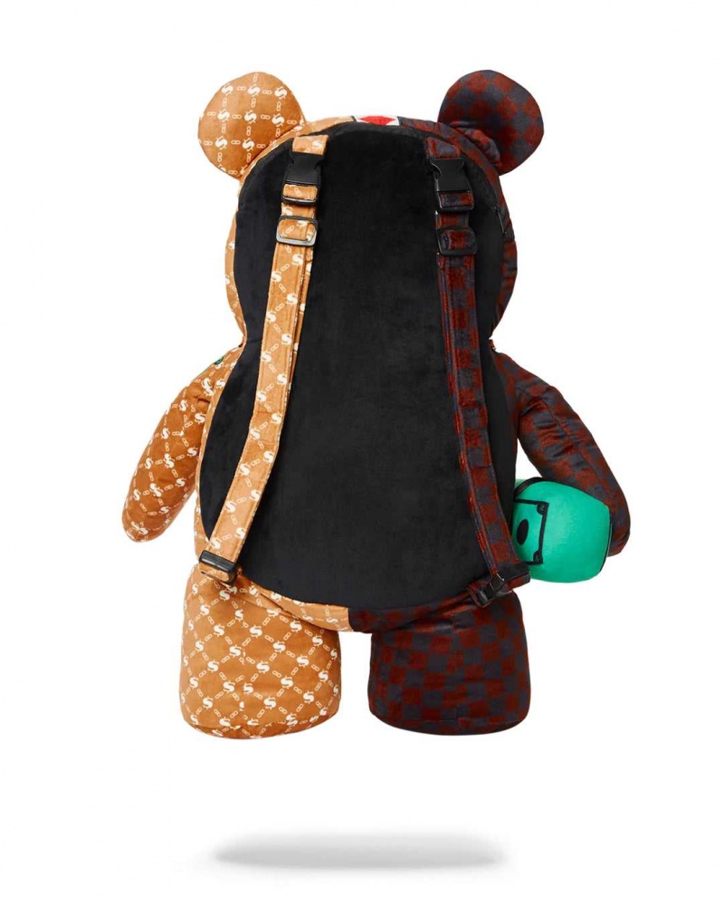 Sprayground Backpack DOLLAR TEDDY Green | VBIWL7548