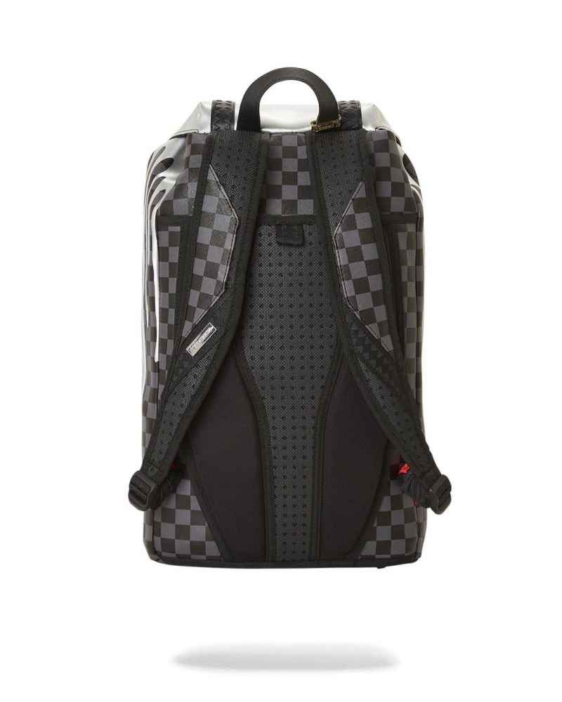 Sprayground Backpack DRIPS HILLS BACKPACK Platinum Black | VXFCY1826