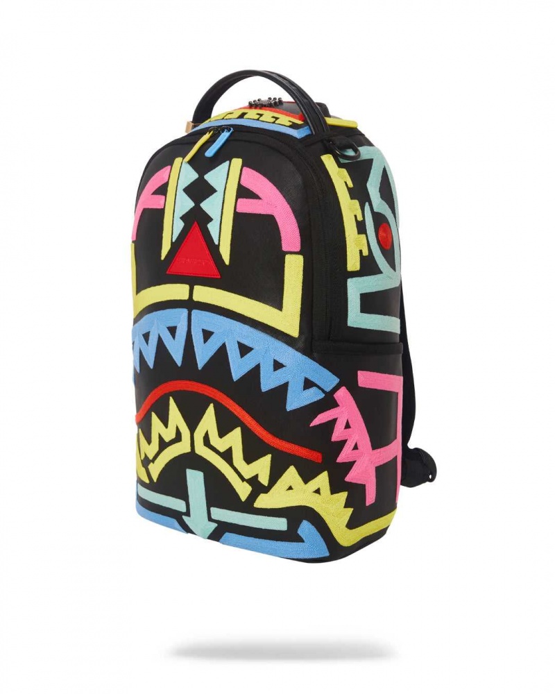 Sprayground Backpack ELECTRIC RETRO BACKPACK Yellow | HZWRT0247