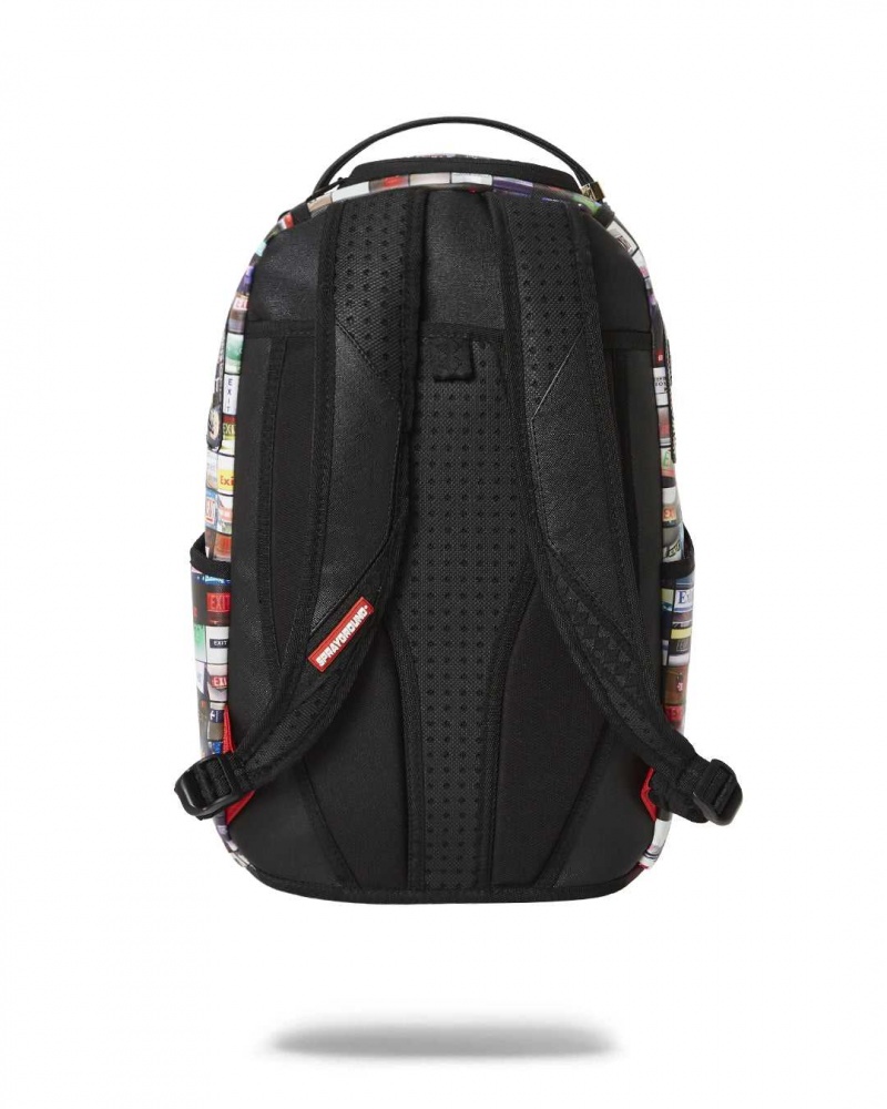 Sprayground Backpack EXIT SIGN BACKPACK Black | BLYJZ3241