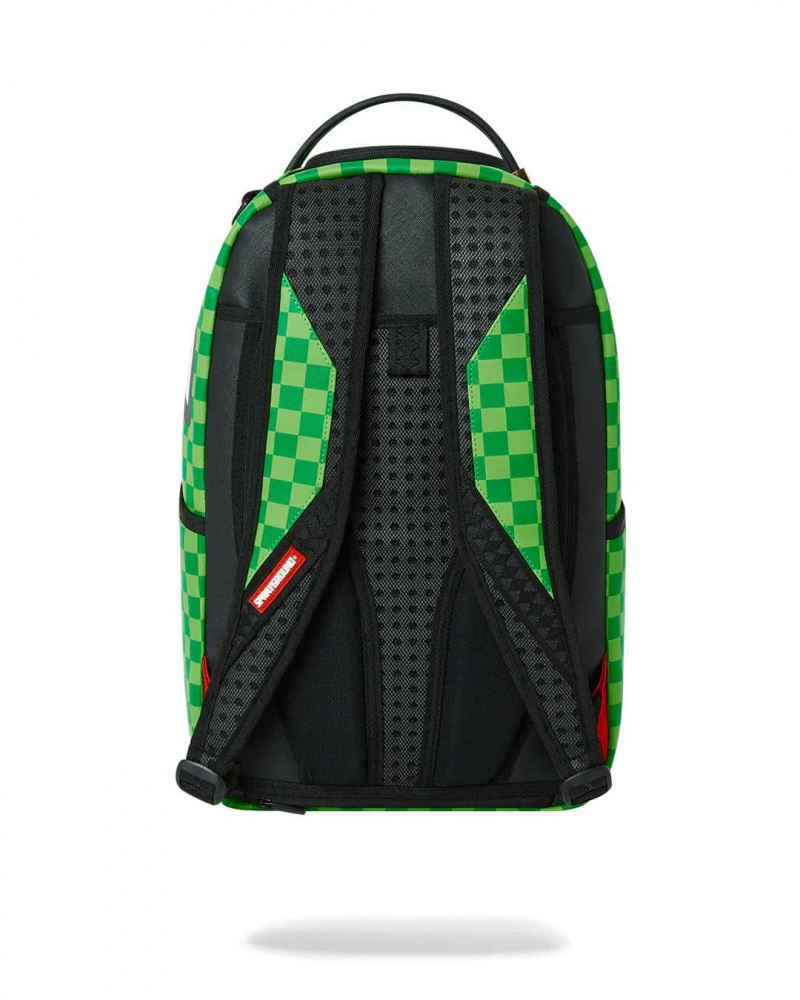 Sprayground Backpack FIRE RICK SHARKMOUTH BACKPACK Green | NPAMC3268