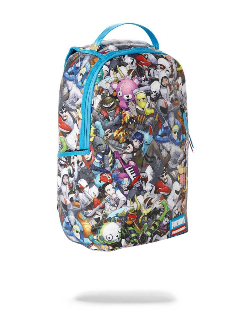 Sprayground Backpack FORTNITE 100 DLX Blue | YVZWG6823