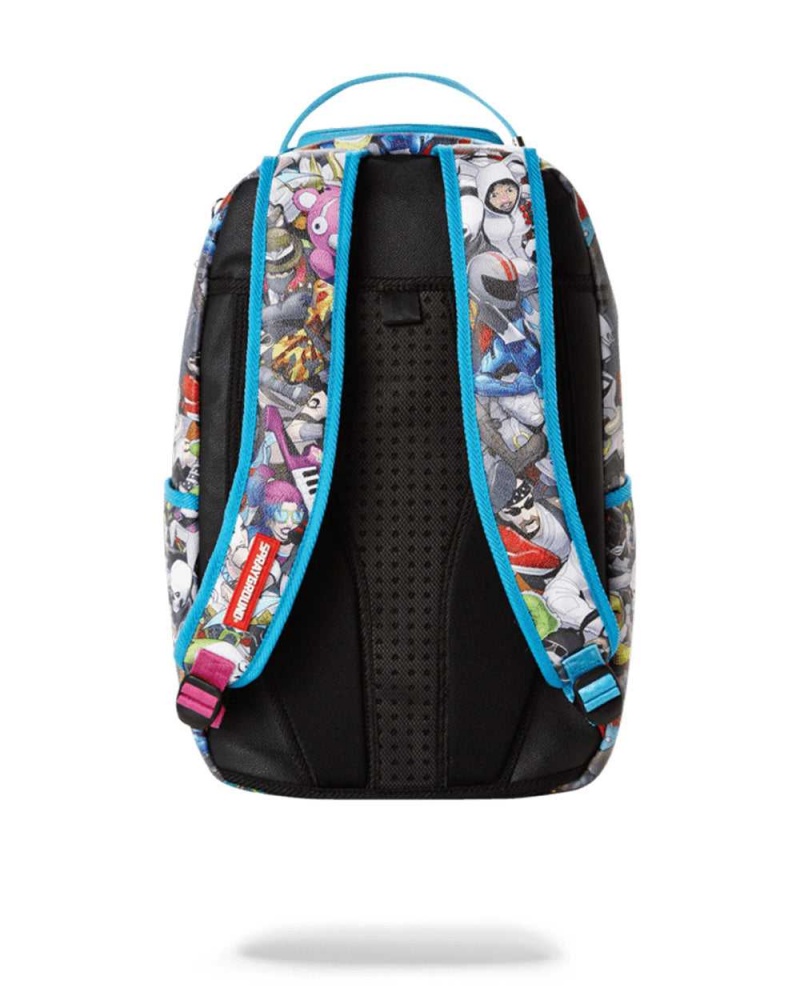 Sprayground Backpack FORTNITE 100 DLX Blue | YVZWG6823