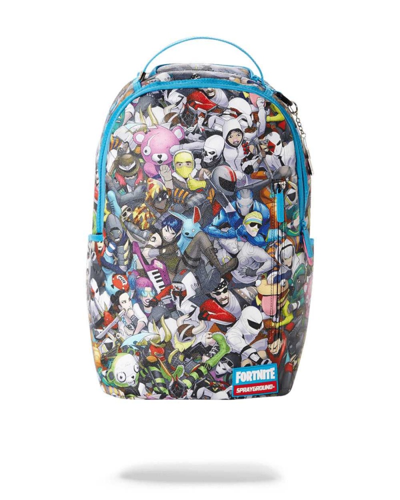 Sprayground Backpack FORTNITE 100 DLX Blue | YVZWG6823