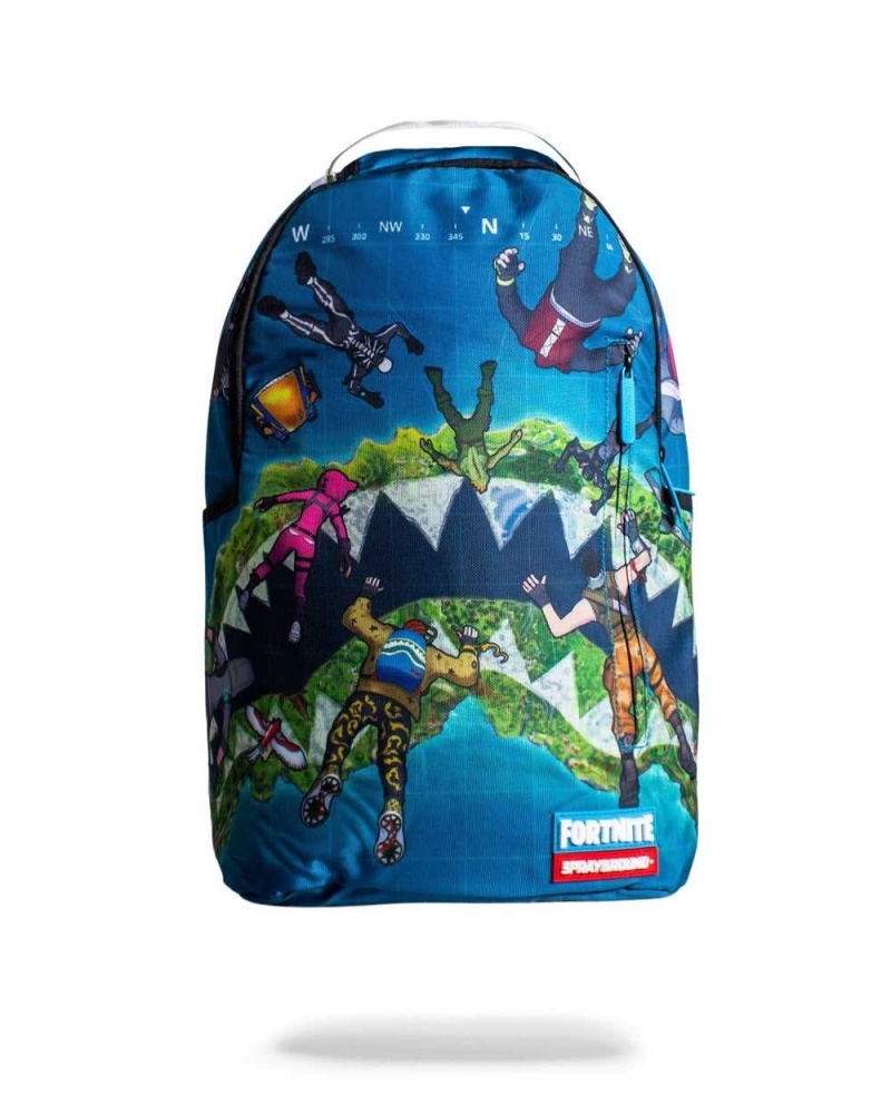 Sprayground Backpack FORTNITE ISLAND Blue | CTDWK3425