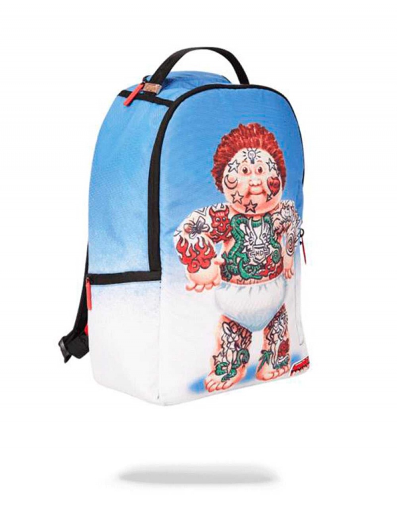 Sprayground Backpack GARBAGE PAIL KIDS TATTOO LOU Blue | JLZIW8932