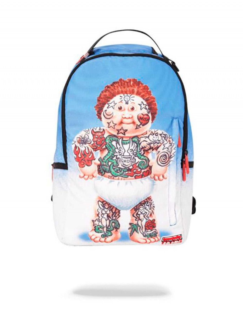 Sprayground Backpack GARBAGE PAIL KIDS TATTOO LOU Blue | JLZIW8932