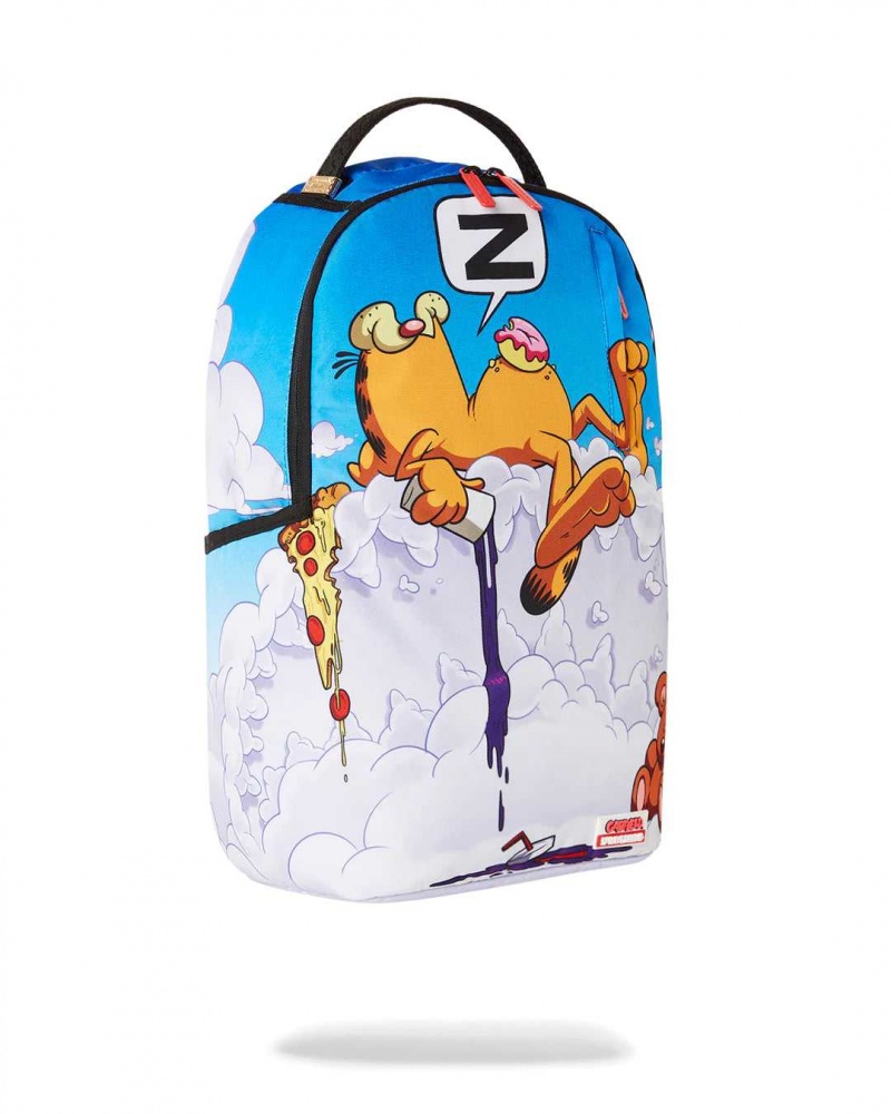 Sprayground Backpack GARFIELD SLEEPING ON SHARKMOUTH BACKPACK Blue | MFIXQ9085