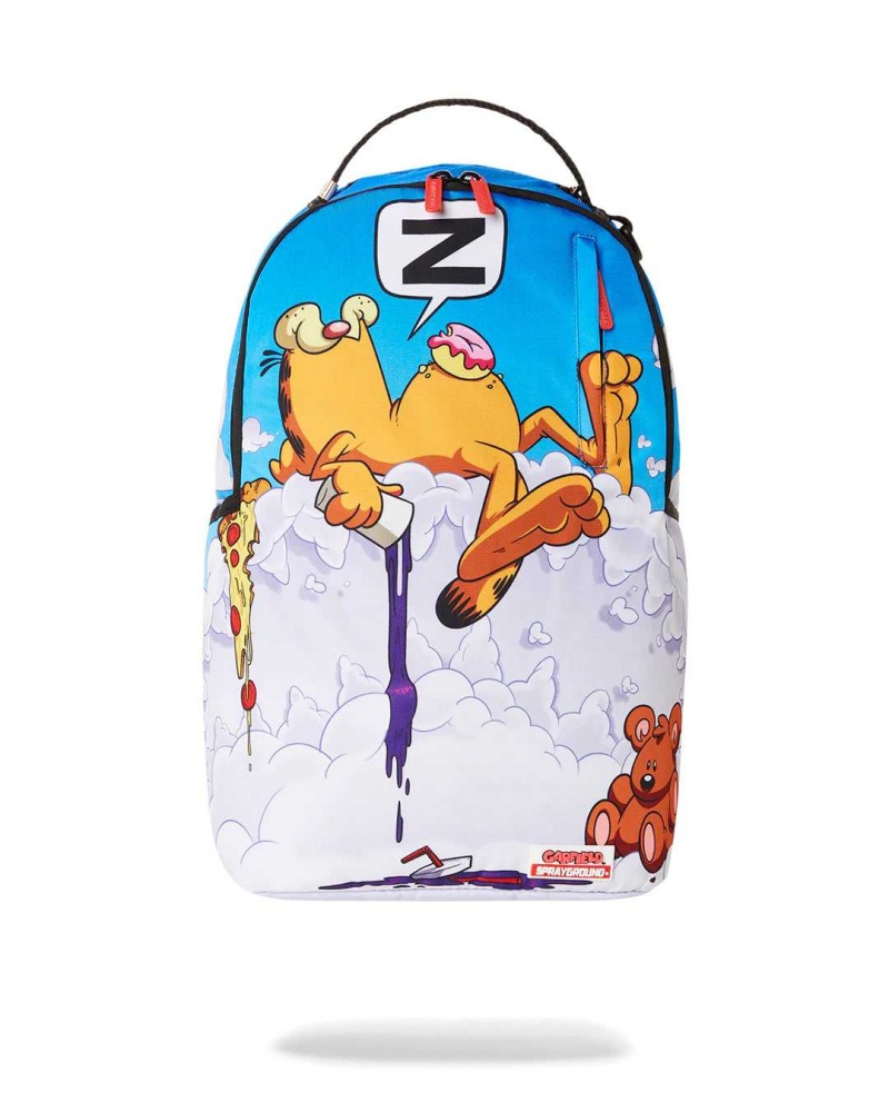 Sprayground Backpack GARFIELD SLEEPING ON SHARKMOUTH BACKPACK Blue | MFIXQ9085