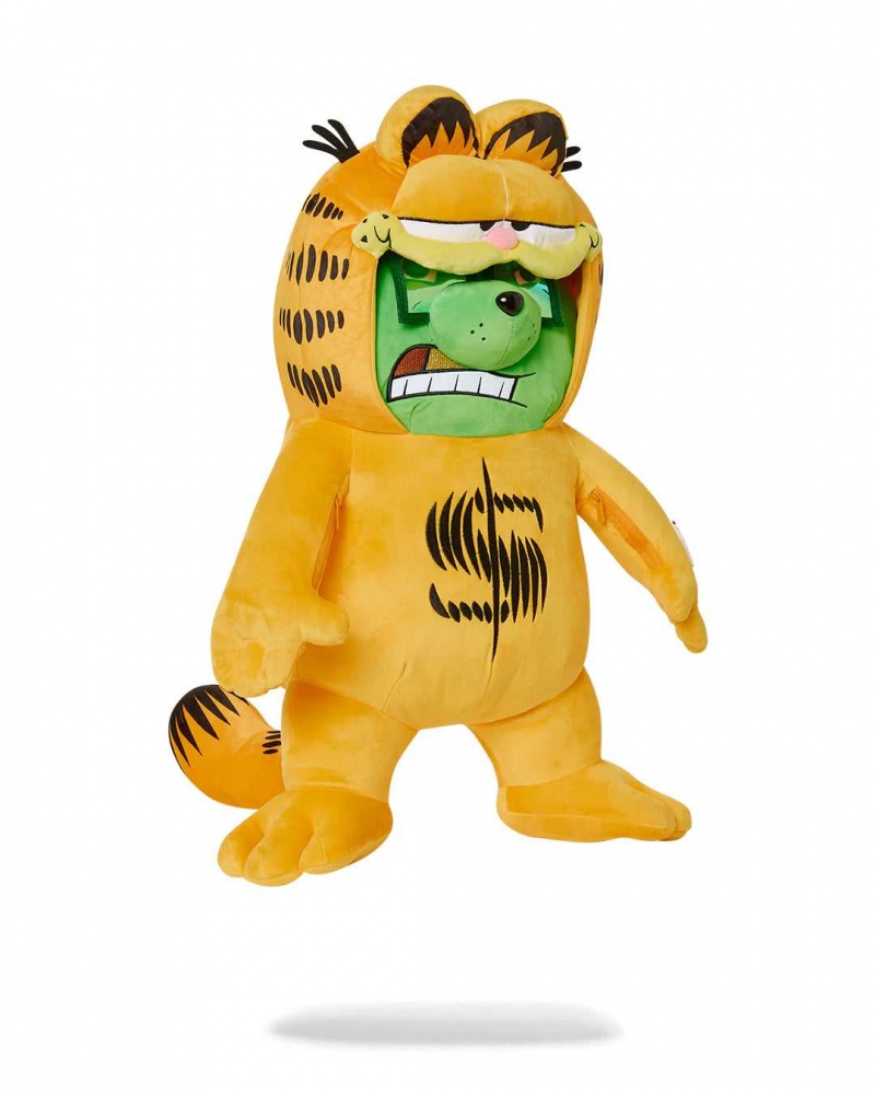 Sprayground Backpack GARFIELD MONEY BEAR BAG BACKPACK Yellow | UTGCM4396