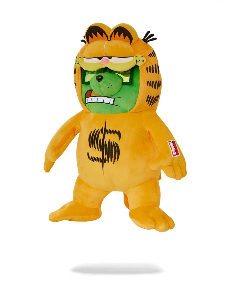 Sprayground Backpack GARFIELD MONEY BEAR BAG BACKPACK Yellow | UTGCM4396