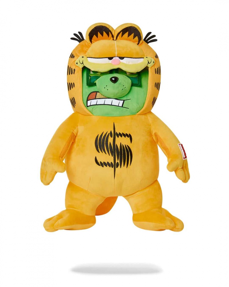 Sprayground Backpack GARFIELD MONEY BEAR BAG BACKPACK Yellow | UTGCM4396