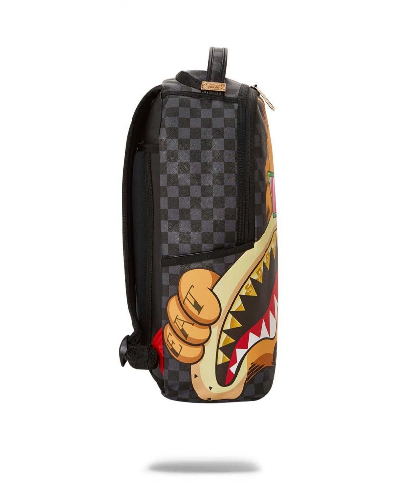 Sprayground Backpack GARFIELD MOUTH DLXR BACKPACK Black | OQIDE5617