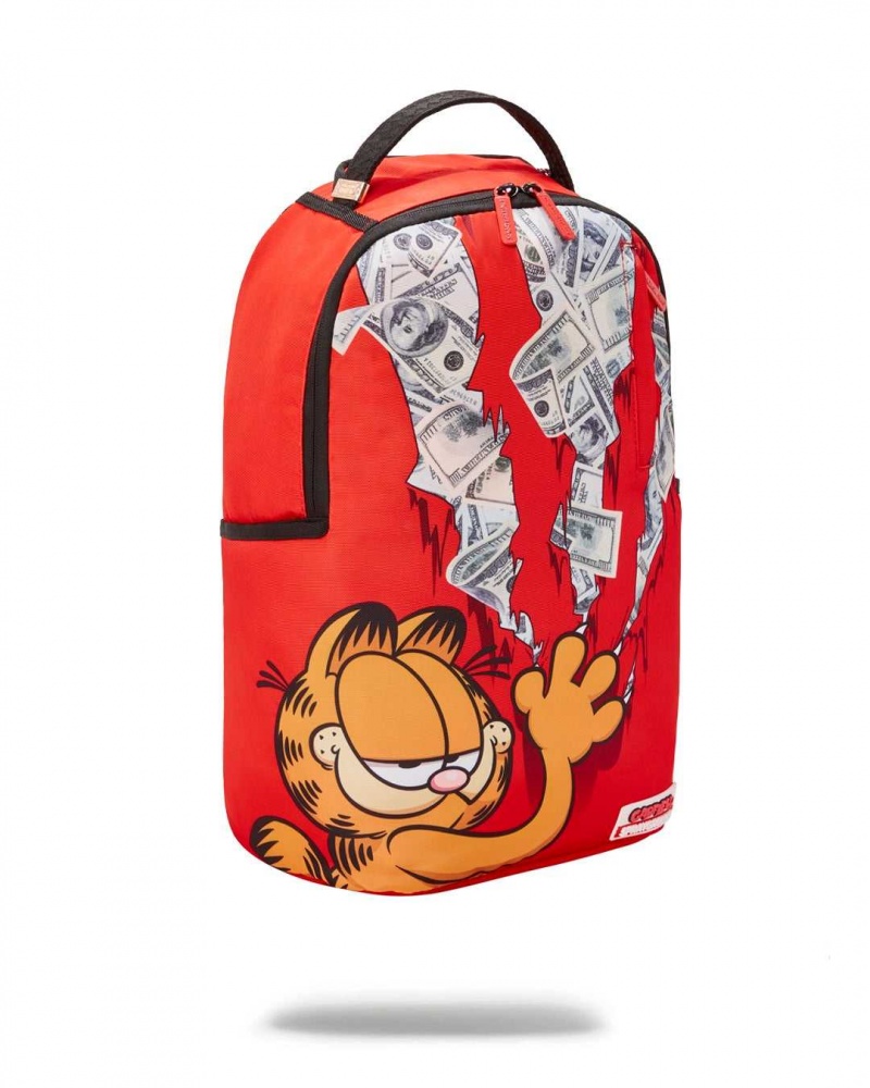 Sprayground Backpack GARFIELD CAT SCRATCH DLXR BACKPACK Red | SAPXY8134