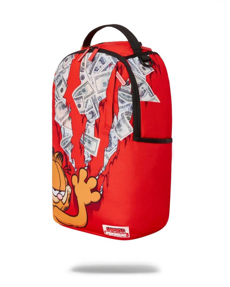 Sprayground Backpack GARFIELD CAT SCRATCH DLXR BACKPACK Red | SAPXY8134