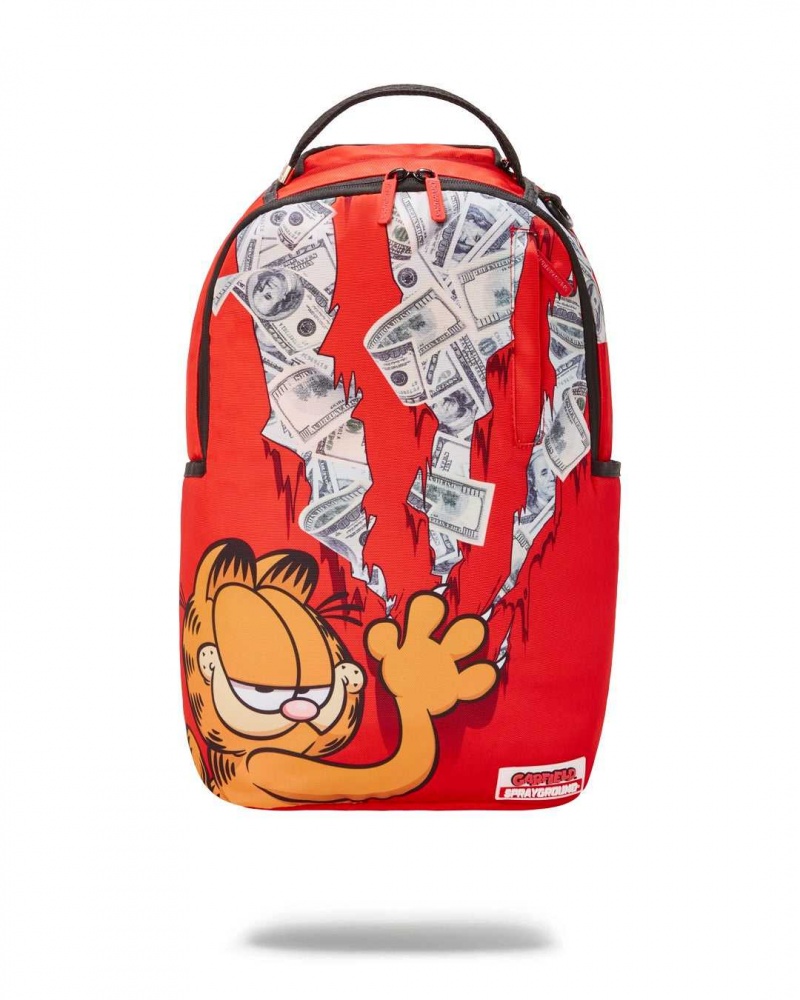 Sprayground Backpack GARFIELD CAT SCRATCH DLXR BACKPACK Red | SAPXY8134