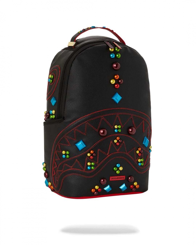 Sprayground Backpack GEM STONED DLXSV BACKPACK Black | WFDAL4603