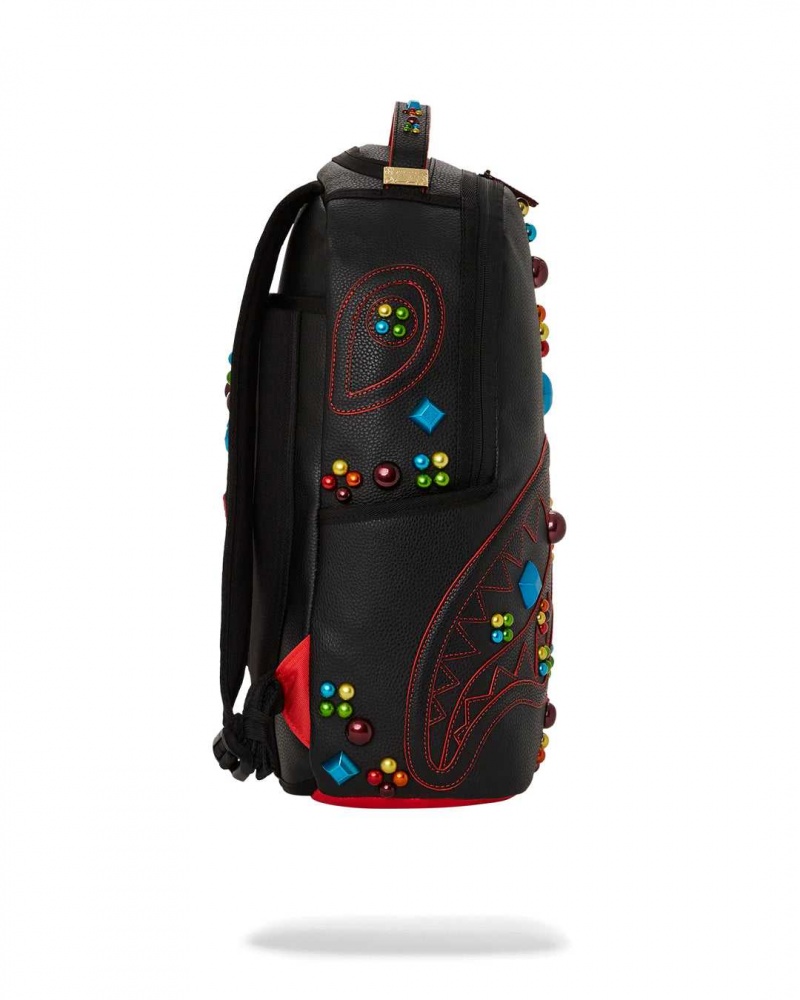 Sprayground Backpack GEM STONED DLXSV BACKPACK Black | WFDAL4603