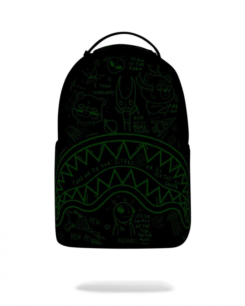 Sprayground Backpack GLOW IN THE INTERGALACTIC BACKPACK Black | TQFEO9053