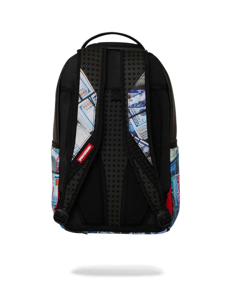 Sprayground Backpack GRAFFITTI MONEY STASH BACKPACK Black | YVCUT8237