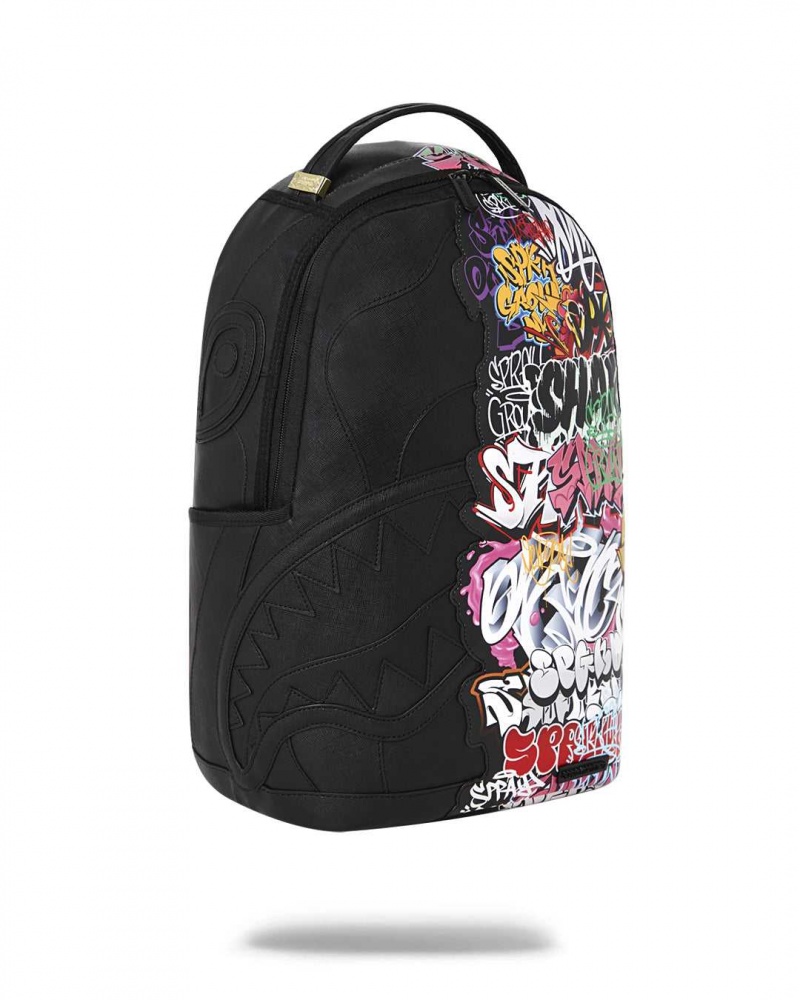 Sprayground Backpack HALF GRAFF 2 BACKPACK Black | EVBQN9628