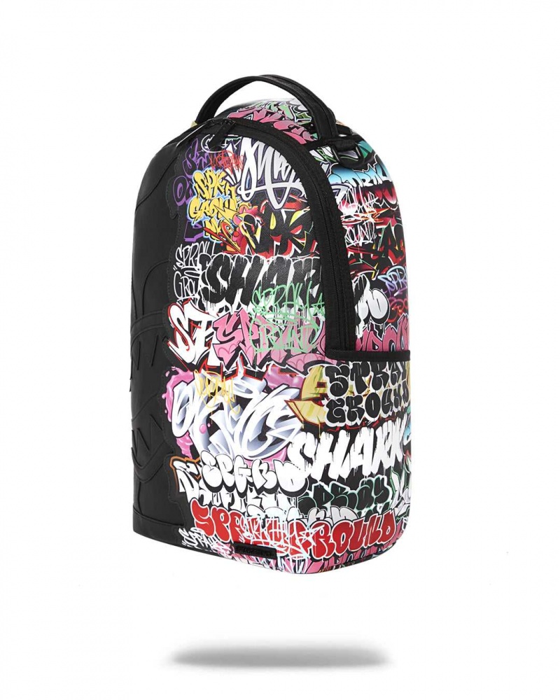 Sprayground Backpack HALF GRAFF 2 BACKPACK Black | EVBQN9628