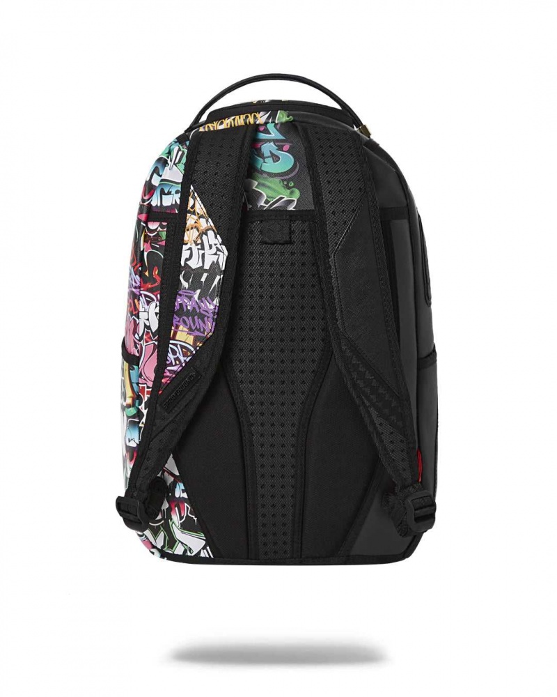 Sprayground Backpack HALF GRAFF 2 BACKPACK Black | EVBQN9628