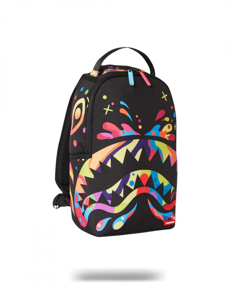 Sprayground Backpack HAPPY DAYS SHARK MINI BACKPACK Black | JPQMF8564