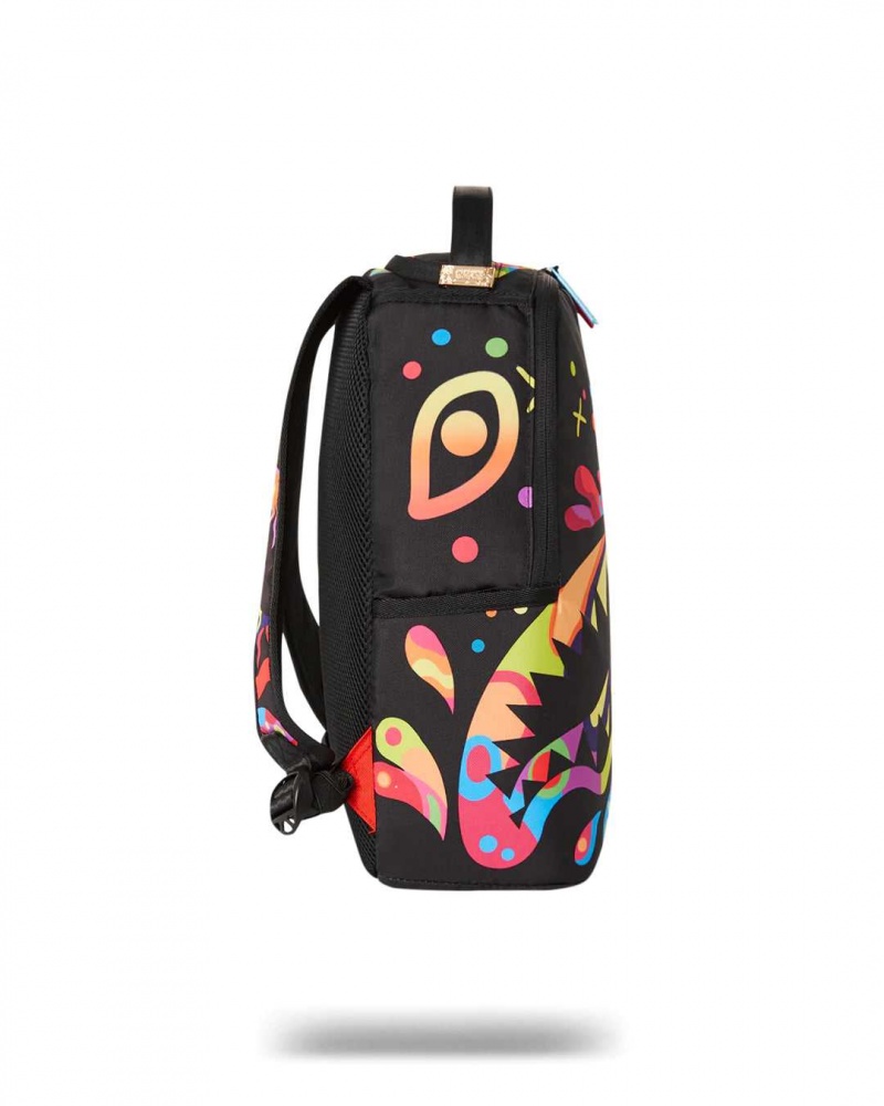 Sprayground Backpack HAPPY DAYS SHARK MINI BACKPACK Black | JPQMF8564