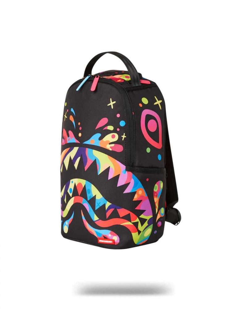 Sprayground Backpack HAPPY DAYS SHARK MINI BACKPACK Black | JPQMF8564