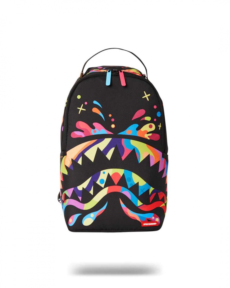 Sprayground Backpack HAPPY DAYS SHARK MINI BACKPACK Black | JPQMF8564