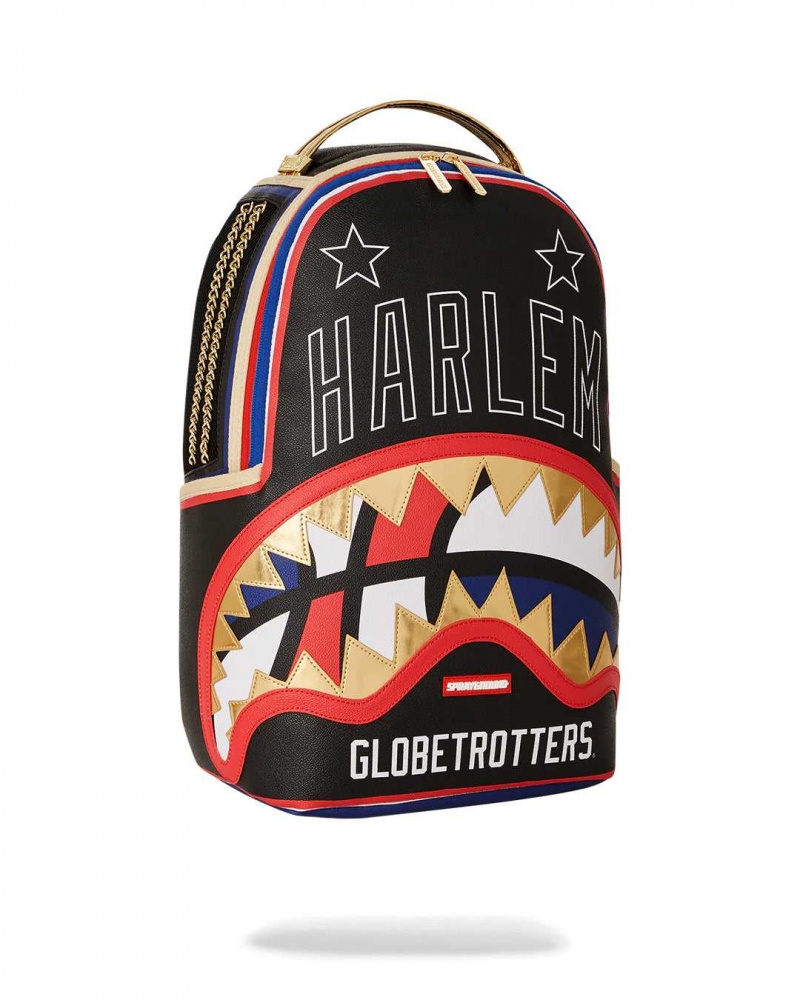 Sprayground Backpack HARLEM GLOBETROTTERS DLX BACKPACK Black | BSFUV1276