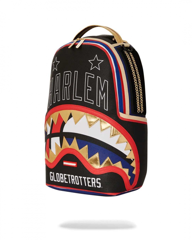 Sprayground Backpack HARLEM GLOBETROTTERS DLX BACKPACK Black | BSFUV1276