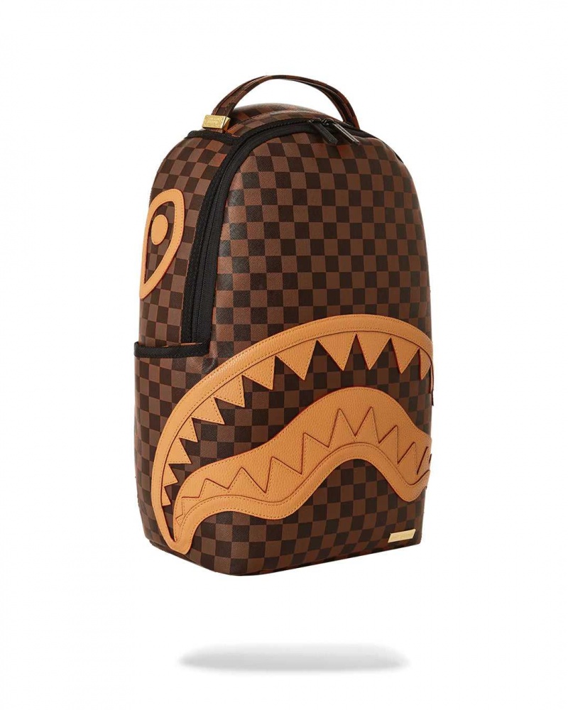 Sprayground Backpack HENNY SHARKS IN PARIS BACKPACK Brown | DQNFK8054