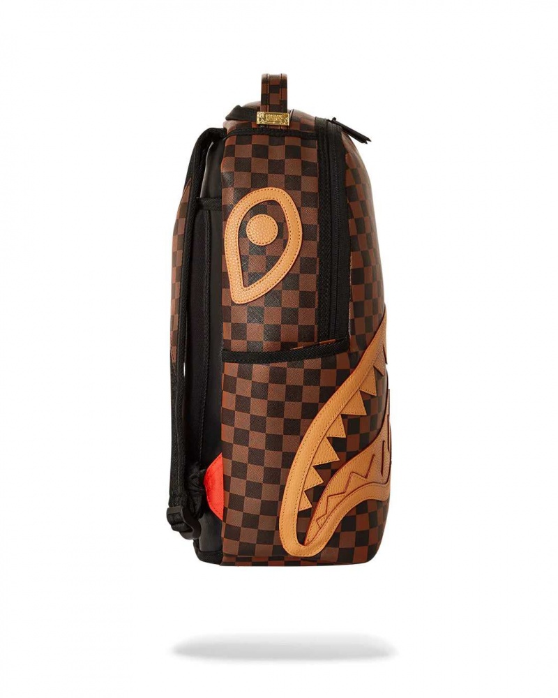 Sprayground Backpack HENNY SHARKS IN PARIS BACKPACK Brown | DQNFK8054