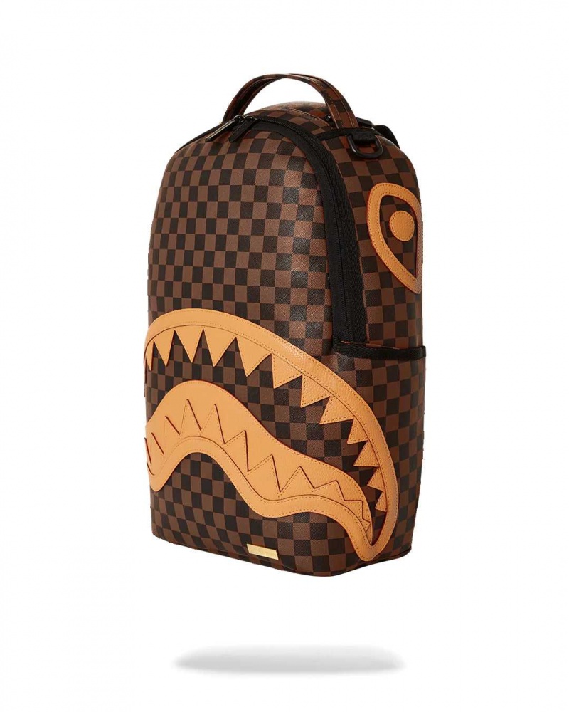 Sprayground Backpack HENNY SHARKS IN PARIS BACKPACK Brown | DQNFK8054