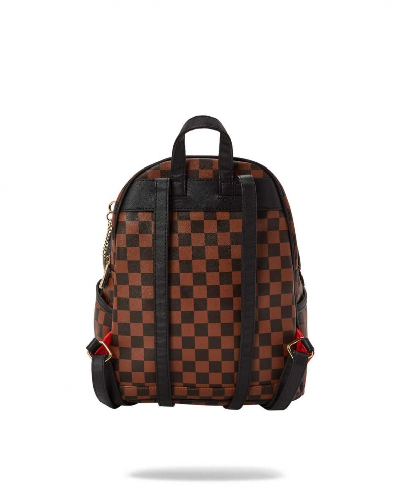 Sprayground Backpack HENNY SIP LOCK SAVAGE Brown | QWCYE1509