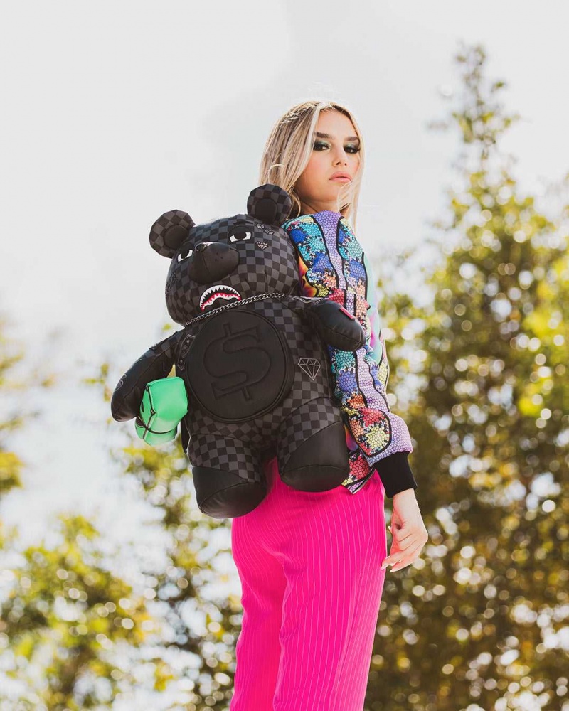 Sprayground Backpack HENNY SIP BEAR BACKPACK Black | VWPGQ1375