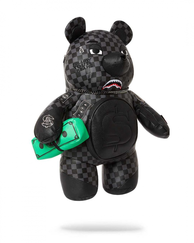 Sprayground Backpack HENNY SIP BEAR BACKPACK Black | VWPGQ1375