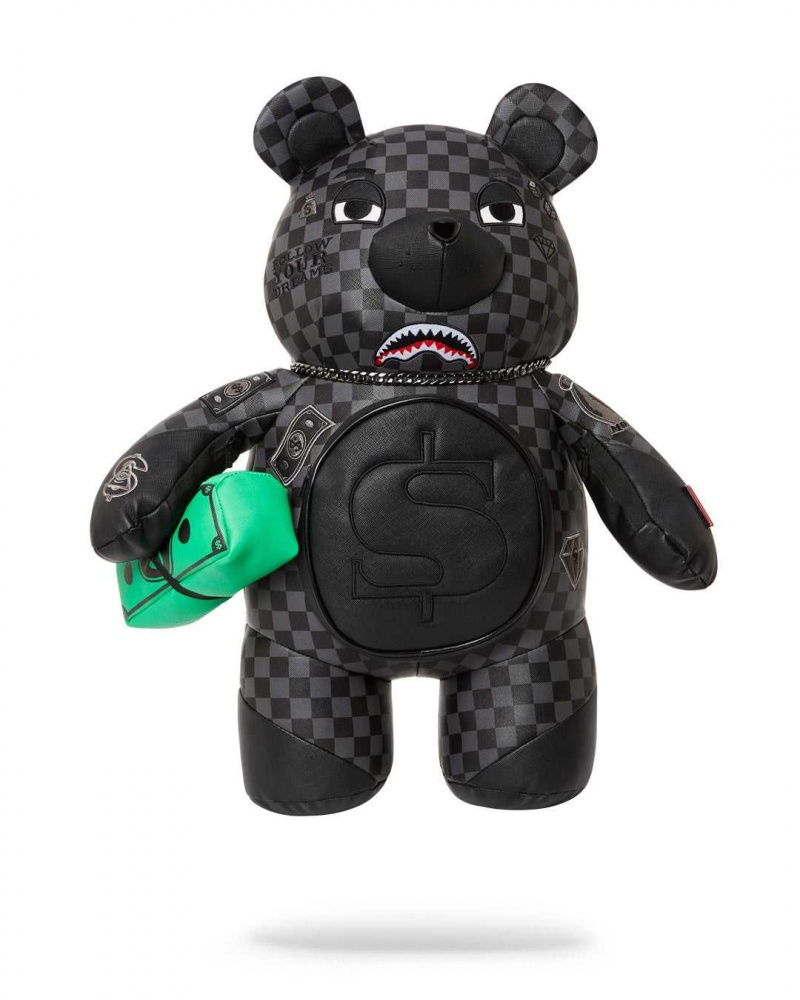 Sprayground Backpack HENNY SIP BEAR BACKPACK Black | VWPGQ1375