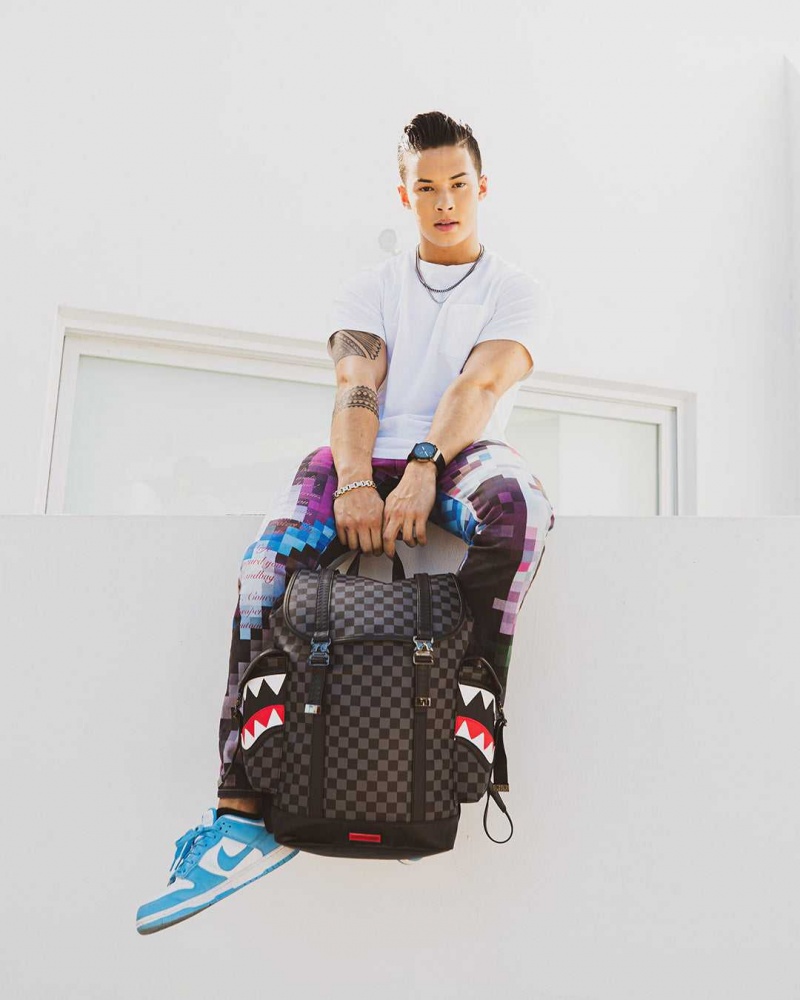 Sprayground Backpack HENNY SIP MONTE CARLO Black | SJIEX4782