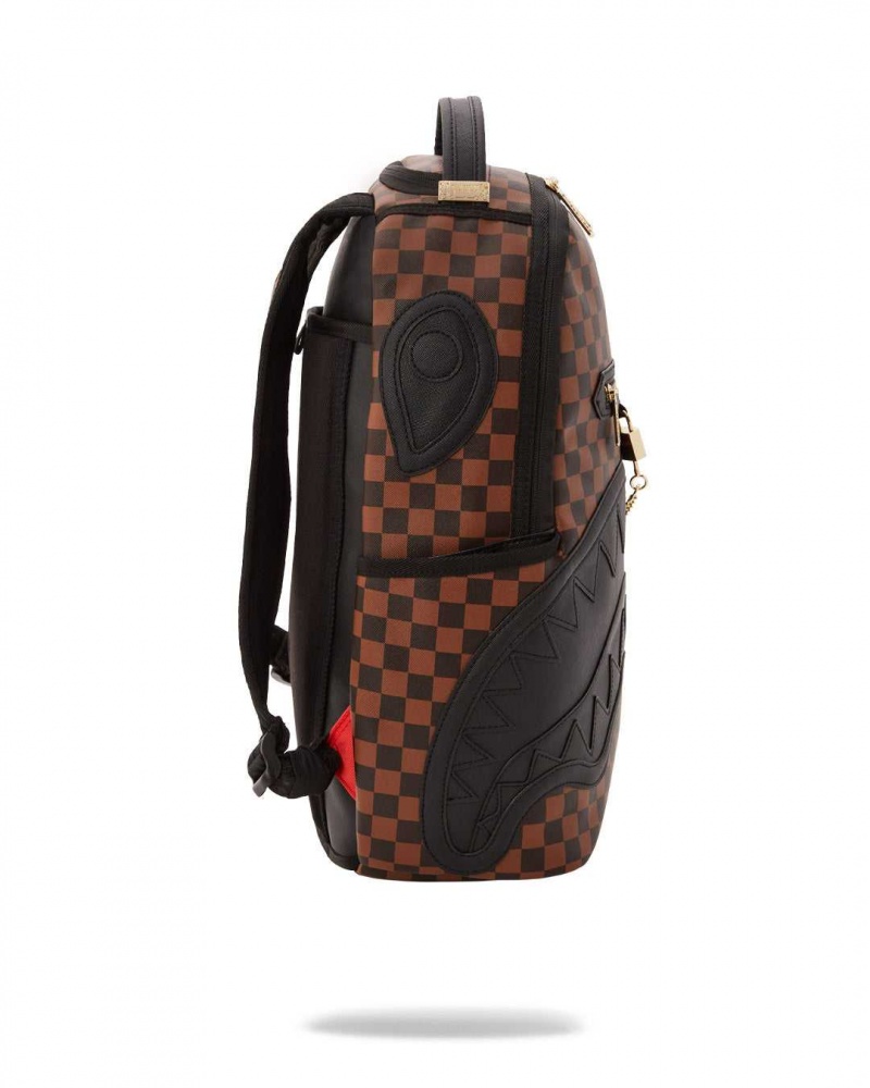 Sprayground Backpack HENNY SIP LOCK DLX Brown | RSHFG6907