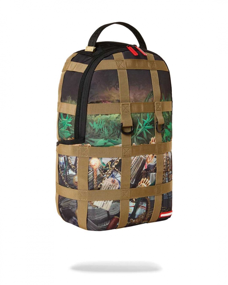 Sprayground Backpack HIDDEN TREASURE OF EL DORADO DLXSR BACKPACK Green | NBOYH3067