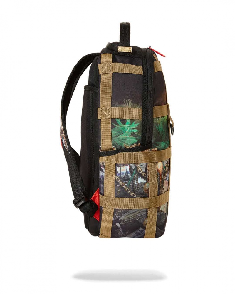 Sprayground Backpack HIDDEN TREASURE OF EL DORADO DLXSR BACKPACK Green | NBOYH3067