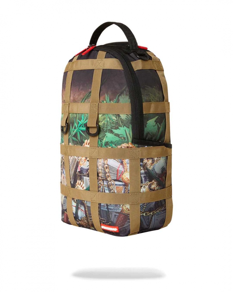 Sprayground Backpack HIDDEN TREASURE OF EL DORADO DLXSR BACKPACK Green | NBOYH3067